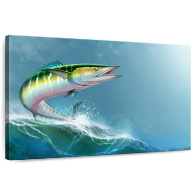 Wave Riding Wahoo Fish
