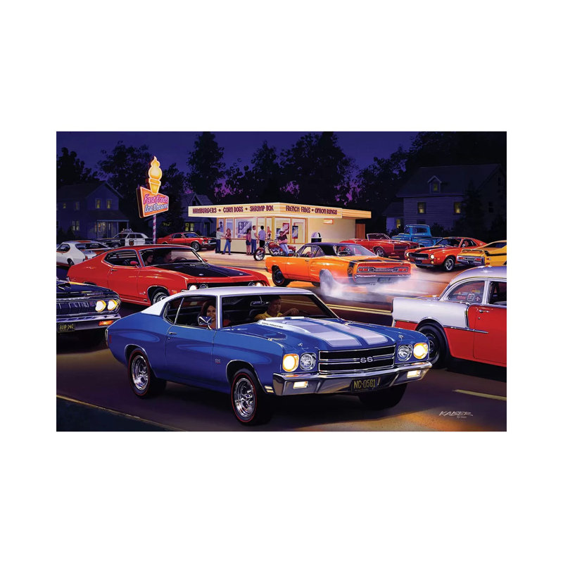 Fast Fred's by Bruce Kaiser - Wrapped Canvas Print, 101.6 cm H x 66.04 cm W x 1.91 cm D