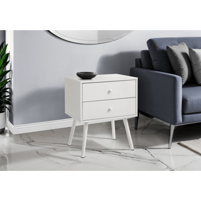 Table d'appoint, chambre à coucher, bout, salon, table de chevet, table d'appoint, tiroir de rangement