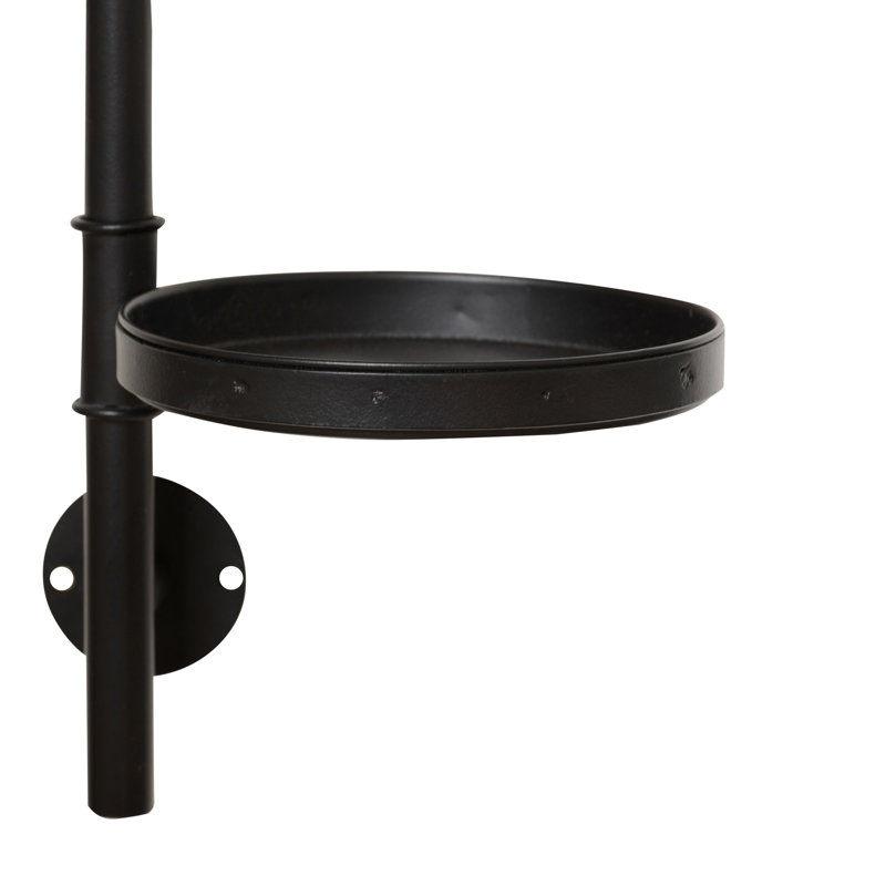 Dillard Metal Wall Mirror with Shelves