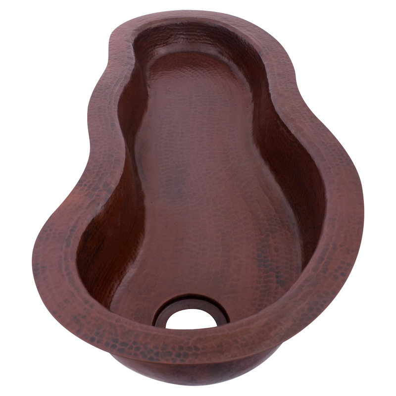 Cayenne 28'' L Drop-In Single Bowl Copper Kitchen Sink