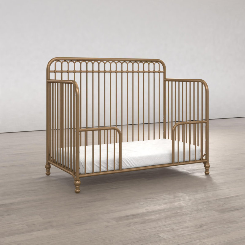 Convertible Crib Brass Crib Abigail 3-in-1 Convertible Crib