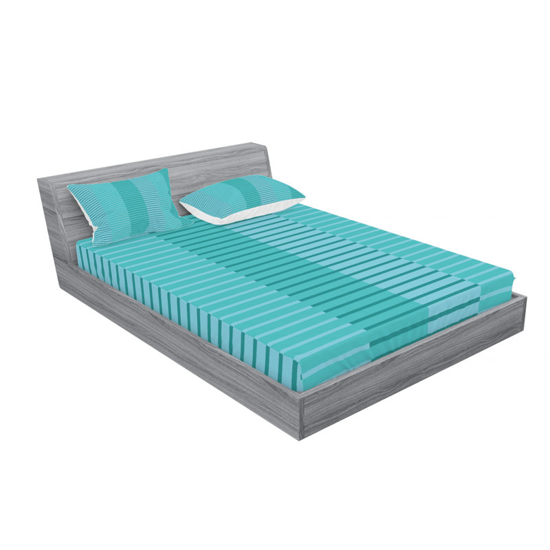 Microfiber Striped Sheet Set, Queen