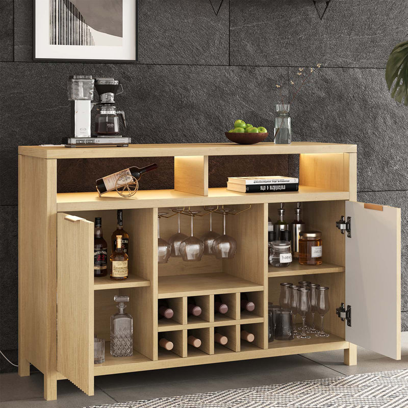 Bar 47,2 "avec lumière DEL, Couleur du bois