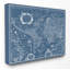 Carte du monde vintage blueprint par willem-impression sur toile tendue Classic-17329751