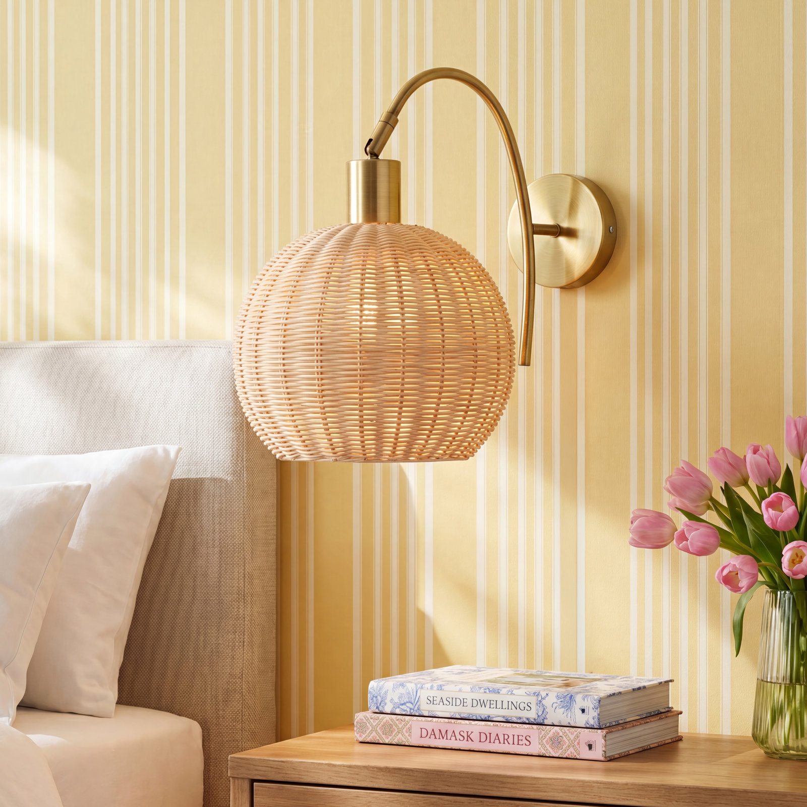 Dermott Single Light Armed Sconce