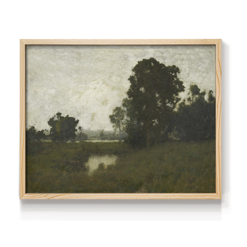 Paysages rétro - DCLXVI - Reproduction encadrée - Restickable, Naturel, H 11 po x l 14 po