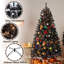 Easy Set-Up Lighted Spruce Black Christmas Tree-830510861