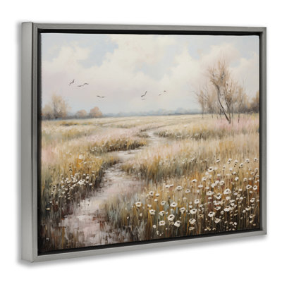 Cadre flottant Wildflowers par Country Path, conception par Arlington Prints