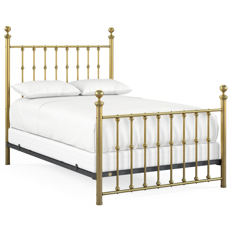 104 Palisade Bed | Complete Standard, Full, Natural Brass