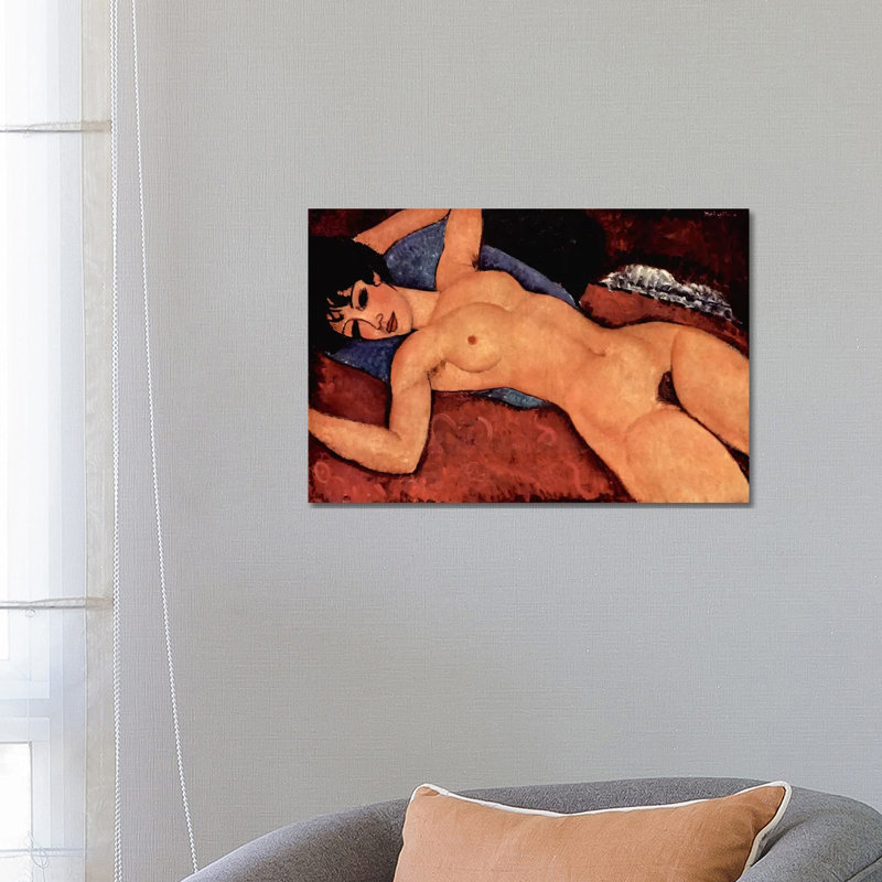 Nudo Sdraiato by Amedeo Modigliani - Wrapped Canvas Gallery-Wrapped Canvas Giclée, 66.04 cm H x 45.72 cm W x 3.175 cm D
