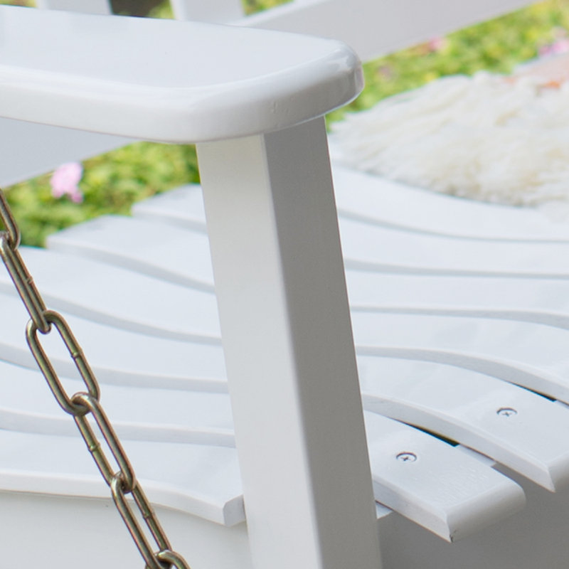 Slevin 2 Person Mahogany Porch Swing, White