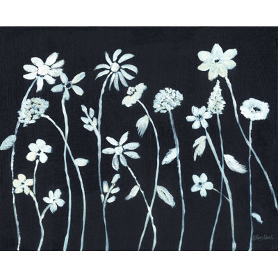 " Wildflowers Silhouettes " by Roey Ebert Painting Print