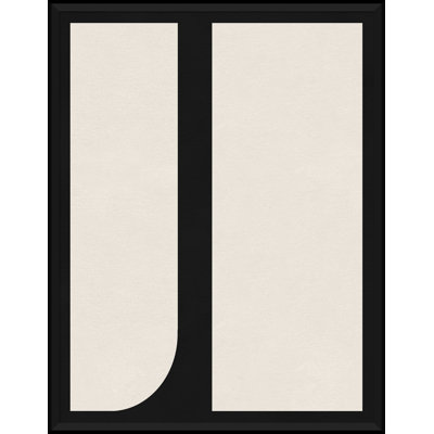 Graphic Shapes In Black And Cream Print