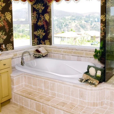 Baignoire de trempage encastrée 60 po x 42 po Designer