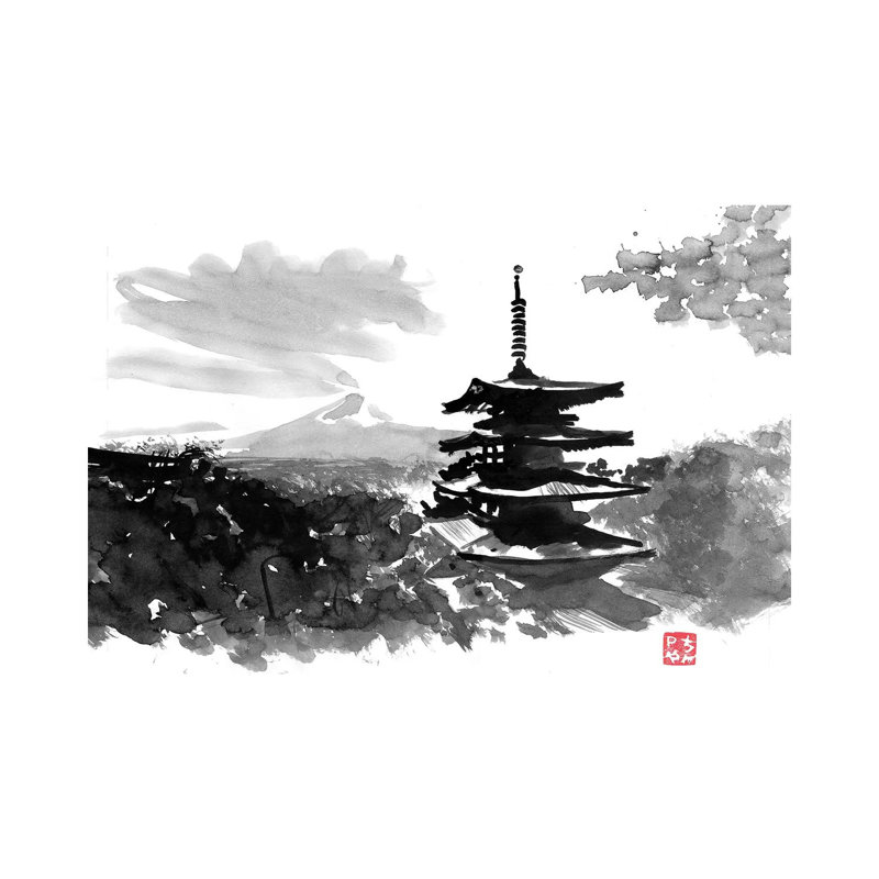 Temple by Péchane - Print on Canvas, Wrapped Canvas, 30.48 cm H x 45.72 cm W