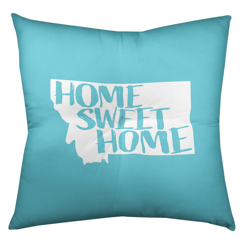 Coussin de sol touffeté home, 26 po x 26 po, Bleu sarcelle, Montana