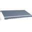 Auvent de patio rétractable 12 'x 10'. Manivelle manuelle et tissu à l'eau. Cadre en aluminium pour différentes surfaces et environnements. Gris anthracite - avec manivelle silencieuse, balcon, cour,