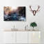 Winter Forest & Stream In Canada In Abstract - Wrapped Canvas Print-55303086