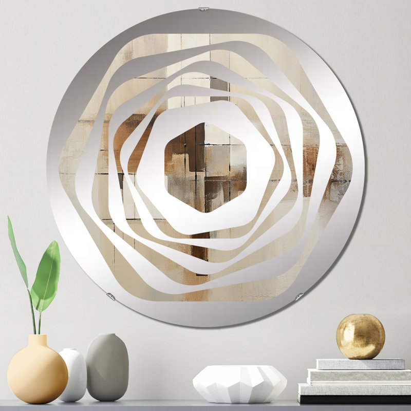 Ansul - Miroir décoratif Amorphe, 23,6 po x 23,6 po
