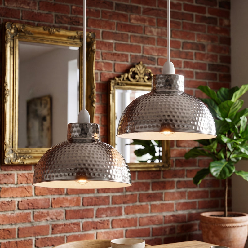 Atreal 16.5cm H Metal Bowl Pendant Shade ( Screw On ), Chrome