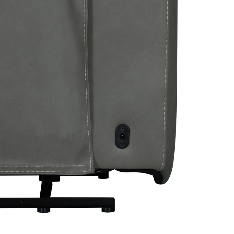 Fauteuil inclinable électrique Anjelia Zero avec ports USB, Gris
