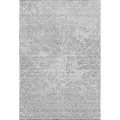 Premium Machine Washable Arnette Silver Rug