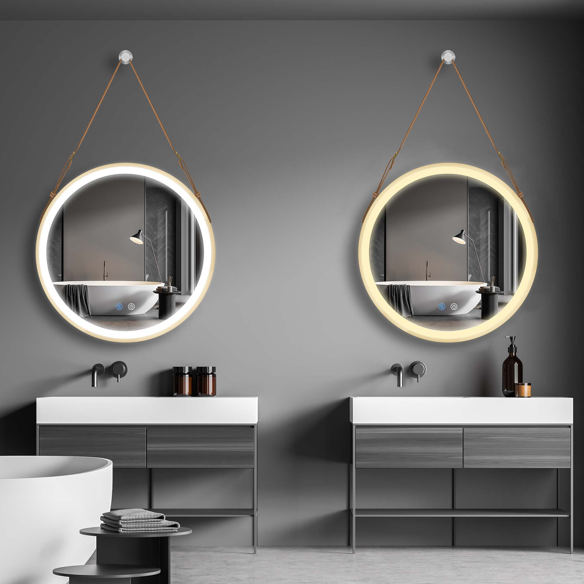 Color temperature deals bathroom vanity