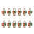 10.5'' Glass Not Flowers Holiday Shaped Ornament