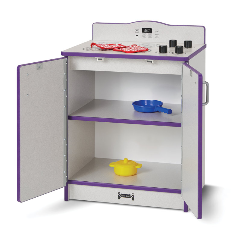 Rainbow Accents Culinary Creations Kitchen Stove, Gray/Purple