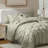 Bed-in-a-Bag Pinch Pleat Comforter Set with Bed Sheets & Memory Foam Cooling Pillows-116163014-116163017