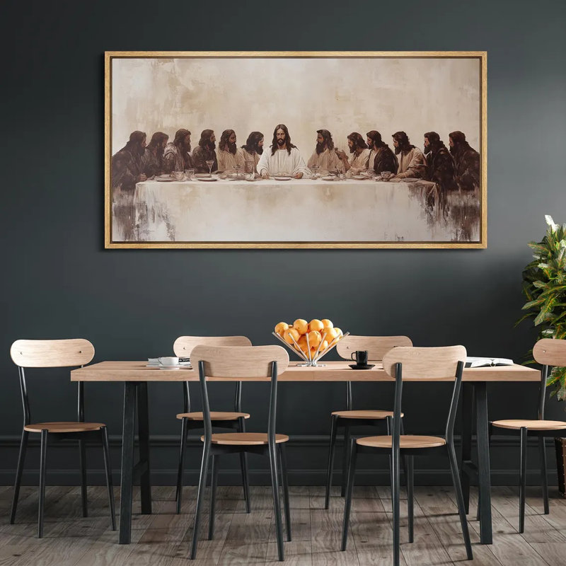 The Last Supper, H 30 po x l 60 po, Natural