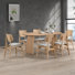 Amber Oval Solid Wood Dining Set