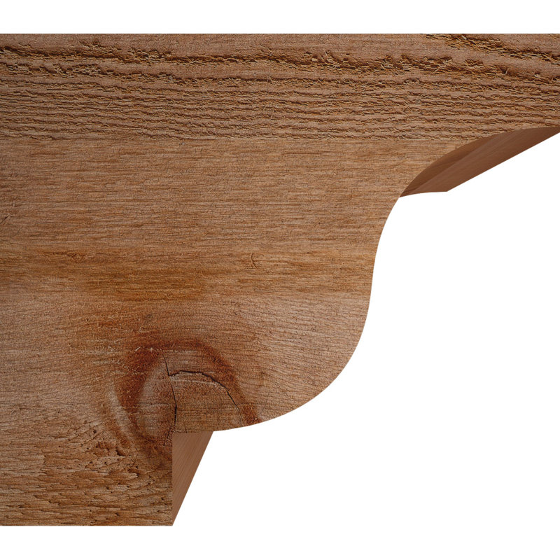 Newport Rough Sawn Rafter Tail, Western Red Cedar, 10" H x 12" W x 6" D