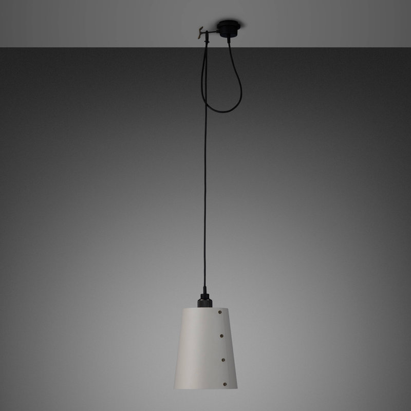 Cross Knurl 1 - Light Pendant, Stone, Smoked Bronze