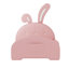 Lit simple tapissier en forme de lapin Princess, lit plateforme simple avec tête et pied de lit, rose-533311855