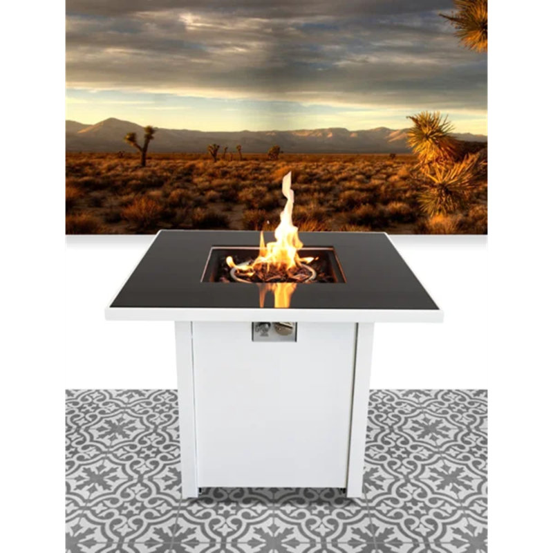 Foyer en métal avec finition thermolaquée et plateau en verre fumé, Noir