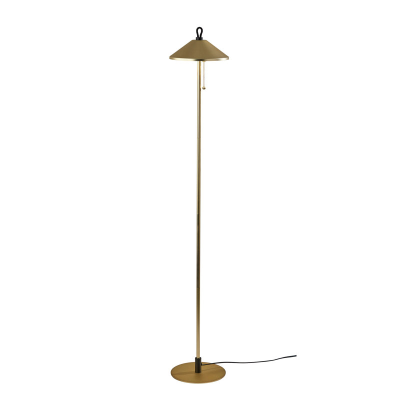 Lampe sur pied 54 po Aswath, Laiton