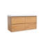 Ensemble de meuble-lavabo mural simple 48 "avec dessus et lavabos Babajide
