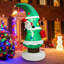 Arbre de Noël avec père Noël, décoration de Noël gonflable