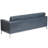 Amjed Contemporary Button Tufted LeatherSoft Sofa w/ Steel Frame-921750830