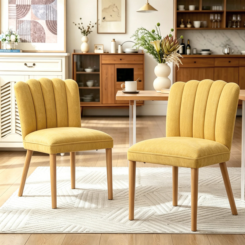 Upholstered Accent, Yellow, Yellow