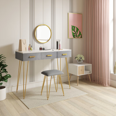 Lebron Dressing Table with Mirror