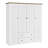 4 Door Wardrobe Armoire Closet with 2 Drawers-996712342