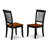 9 Piece Kitchen Table & Chairs Set Includes a Square Dining Table with Butterfly Leaf and 8 Dining Room Chairs, Black & Cherry