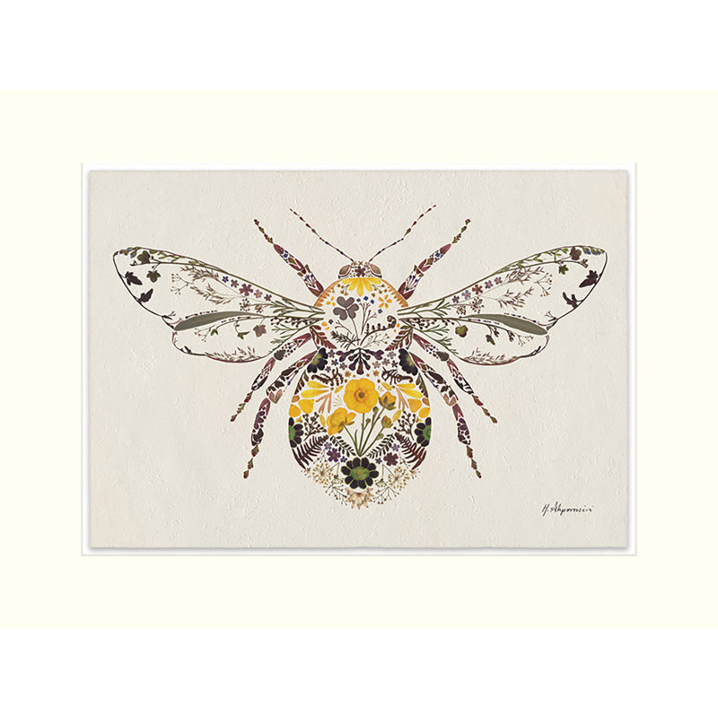 Buttercup Bumblebee by Helen Ahpornsiri - No Frame Print, 30cm H x 40cm W x 0.01cm D