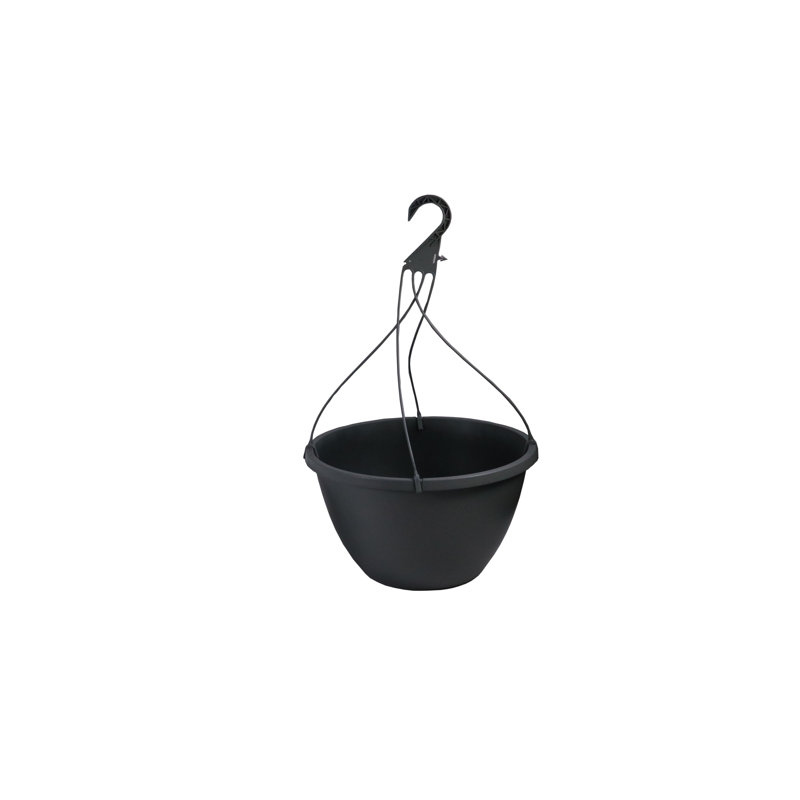 Pot de fleurs suspendu en résine Tarrants, Gris pierre, 2, H 10 po x l 6,25 po x P 6,25 po