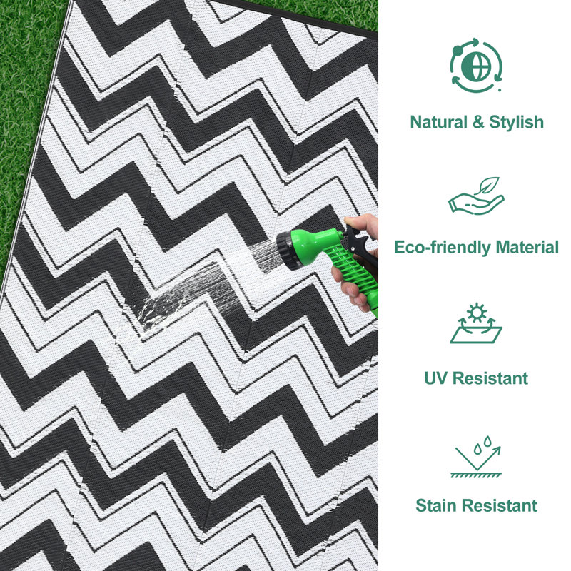 Tapis intérieur / extérieur Saguache, Rectangle de 5 pi x 8 pi