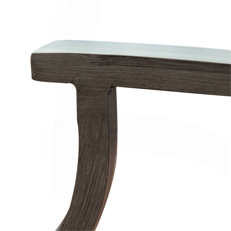 Chaise de salle à manger d'extérieur moderne en aluminium avec coussin (ensemble de 2), gris foncé et argent