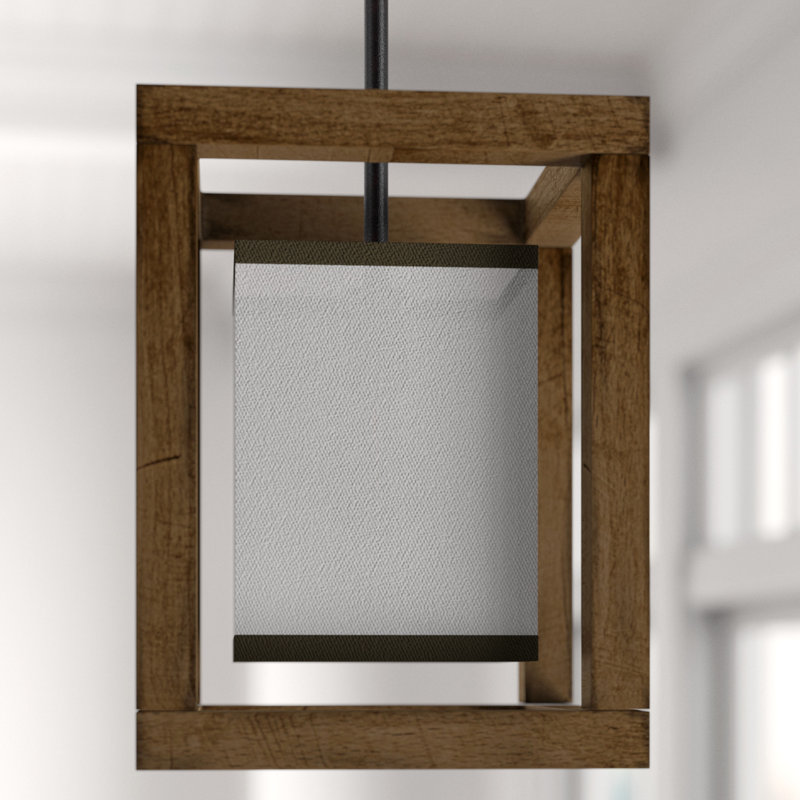 Luminaire suspendu carré à 1 lumière Jaiceyon